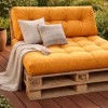 Set perne paleti gradina galben saltea spatar canapea