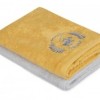 Set 2 prosoape 50x90cm bumbac 100%, BHPC, 402 - Mustard, Light Grey