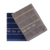 Set 2 prosoape 50x90cm bumbac 100%, BHPC, 407 Gri/Bleumarin