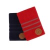 Set 2 prosoape Beverly Hills Polo Club 50x90cm bumbac 100%, roșu și bleumarin, densitate 450g/mp