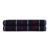 Set 2 prosoape Beverly Hills Polo Club 70x140cm bumbac 100%, bleumarin cu dungi albe și roșii, densitate 480g/mp