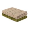 Set 2 prosoape 70x140cm bumbac 100%, BHPC, 407 Crem/Kaki