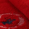 Set 2 prosoape Beverly Hills Polo Club 70x140cm bumbac 100%, roșu, cu emblemă BHPC, densitate 450g/m