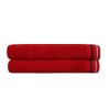 Set 2 prosoape Beverly Hills Polo Club 70x140cm bumbac 100%, roșu, cu emblemă BHPC, densitate 450g/m