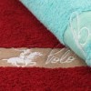 Set 2 prosoape 70x140cm bumbac 100%, BHPC, 409 Bleu/Bordo