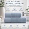 Set 2 prosoape baie bumbac 100% jacquard 500 GSM Davinson Albastru