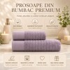 Set 2 prosoape baie bumbac 100% jacquard 500 GSM Davinson lila