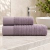 Set 2 prosoape baie bumbac 100% jacquard 500 GSM Davinson lila