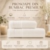 Set 2 prosoape baie bumbac 100% terry 500 GSM Micra crem
