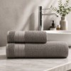 Set 2 prosoape baie bumbac 100% terry 500 GSM Micra maro