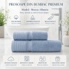 Set 2 prosoape baie bumbac 100% terry 500 GSM Monza albastru
