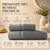 Set 2 prosoape baie bumbac 100% terry 500 GSM Monza gri inchis