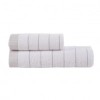 Set 2 prosoape bumbac 100%, 50x90cm si 70x140cm, Alb/Gri