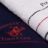 Set 2 prosoape bumbac 100%, Beverly Hills Polo Club,Alb/ Albsatru inchis 70x140cm,Fitilli
