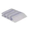 Set 2 prosoape cu franjuri bumbac 50x90 Stripe Bleu Hobby Home
