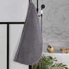 Set 2 prosoape de par cu nasture din bumbac 100%, Bone Grey