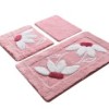 Set 3 covorase baie acril, Alessia Home, Daisy Pink