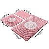 Set 3 covorase baie acril, Alessia Home, Floria Pink