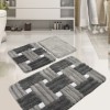 Set 3 covorase baie acril, Alessia Home, Piazza Grey