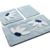 Set 3 covorase baie acril, Chilai Home, Daisy Blue