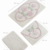 Set 3 covorase baie, Alessia Home, Jadore Ecru