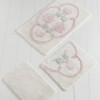 Set 3 covorase baie, Alessia Home, Jadore Ecru