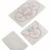 Set 3 covorase baie, Alessia Home, Jadore Ecru