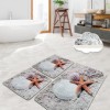 Set 3 covorase baie dreptunghiulare, Chilai Home, Starfish