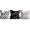 Set 3 fete perna decorative 43x43cm, Geometric
