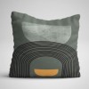 Set 3 fete perna decorative 43x43 cm cu design Abstract in tonuri pamantii pentru un decor modern