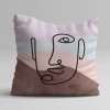 Set 3 fete de perna decorative Abstract Npastel 43x43 cm