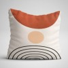 Set 3 fete de perna decorative 43x43 cm model Abstract Caramiziu