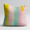 Set 3 fete perna decorative 43x43 cm cu design colorat abstract in stil pop art pastel