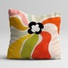 Set 3 fete perna decorative 43x43 cm cu design colorat abstract in stil pop art pastel