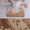 Set 3 piese husa decorativa si 2 covorase baie, Confetti, Bandırma Coffe