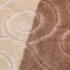 Set 3 piese husa decorativa si 2 covorase baie, Confetti, Sile Coffe
