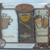 Set 3 prosoape bucatarie bumbac 100%, Coffe 7