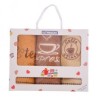 Set 3 prosoape bucatarie bumbac 100%, Coffe 8