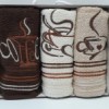 Set 3 prosoape bucatarie bumbac 100%, Coffe 2