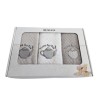 Set 3 prosoape bucatarie cu broderie 40x60cm, bumbac 100%, Tea Time