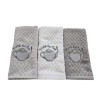 Set 3 prosoape bucatarie cu broderie 40x60cm, bumbac 100%, Tea Time