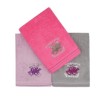 Set 3 prosoape bumbac 100%, Beverly Hills Polo Club,401 Fuchsia, Lila, Gri