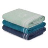 Set 3 prosoape 50x90cm bumbac 100%, Beverly Hills Polo Club,408 Bleu, Albastru, Bleumarin