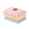 Set 3 prosoape 50x90cm bumbac 100%, BHPC,410 Bleu, Galben, Roz