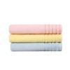 Set 3 prosoape 50x90cm bumbac 100%, BHPC,410 Bleu, Galben, Roz