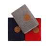 Set 3 prosoape 50x90cm bumbac 100%, BHPC,410 Grey, Dark Blue, Red