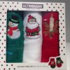 Set 3 prosoape bumbac 100% cu broderie Craciun, Deco Noel