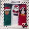 Set 3 prosoape bumbac 100% cu broderie Craciun, Sapcali Noel