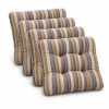 Set 4 perne scaun 40x40x7 cm, dungi multicolore
