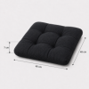 perna scaun sau podea negru 40x40x8 cm pentru terasa si gradina